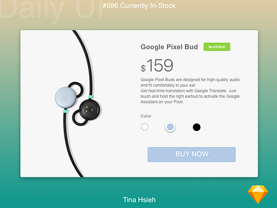 Daily UI #096 Currently In-Stock