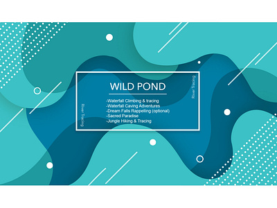 Wild Pond abstract banner create new creations graphic design illustrator cc pond visual design