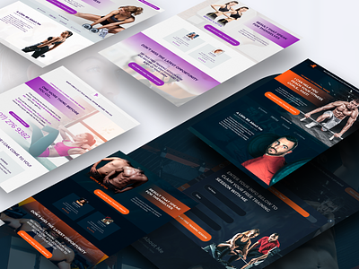 Fitness Trainer Overview brand design fitnes overview sketch template trainer uiux web