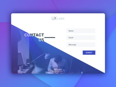 Contact Us - Daily UI #028 - Freebie