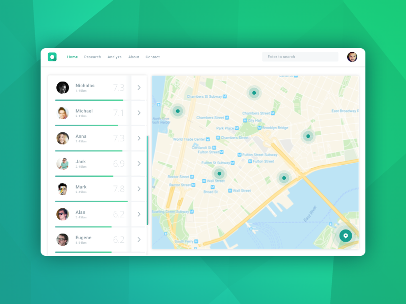 Map - Daily UI #029 - Freebie tracking location map webdesign uiux sketch freebie free dailyuichallenge daily ui