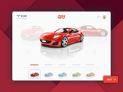 Customize Product - Daily UI #033 - Freebie car daily daily ui dailyui flat sketch ui ux web web design website