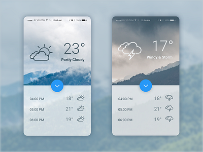 Weather - Daily UI #037 - Freebie android concept daily daily ui dailyui flat free freebie material sketch ui ux