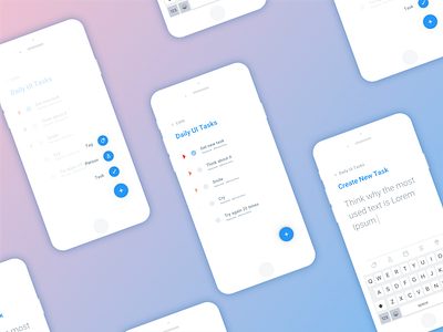 Todo list - Daily UI #042 - Freebie concept daily daily ui dailyui flat free freebie sketch task management todo ui ux