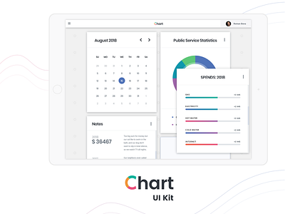 Utilities Application - Overview circle dashboard free legend linear profile progress service sketch social web