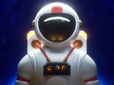 Astronauta - 3D Illustrations pack 3d 3d art 3d artist astronaut blender c4d illustration illustrations model professions scenes