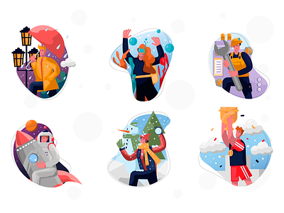 A new pack of colorful illustrations by Artify