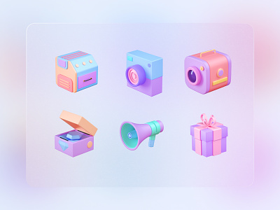 3D Icons Pack design download icon icons illustration logo vector