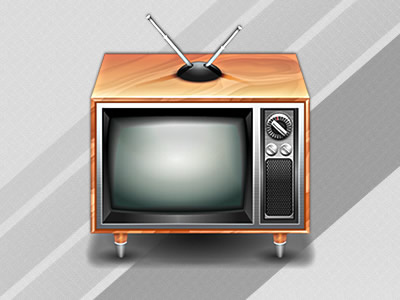 Vintage tv icon