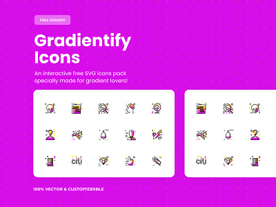 Gradientify Icons design download free freebie icon icons illustration logo svg vector