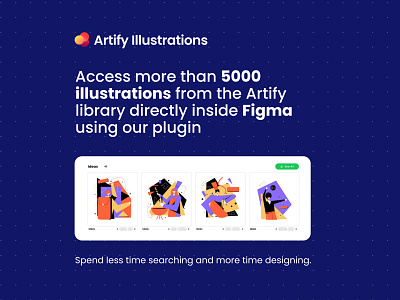 Artify Illustrations Plugin design download figma figmaplugin free freebie icon icons illustration logo svg vector