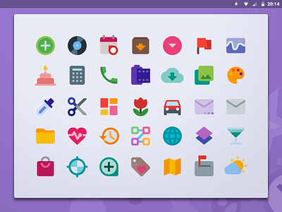 Material Color Icon Set