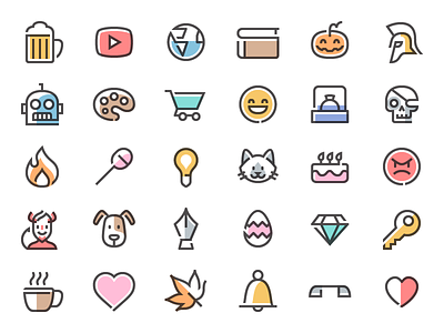 Simple Line Free Icons Pack
