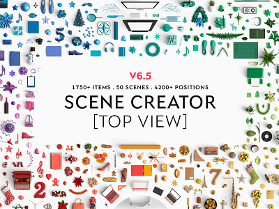 3D Scene Creators & 2800+ Mockups (Logo + Prints + Devices)