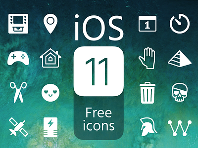 Free iOS11 icons apple download free freebie glyph icon icons iconset ios