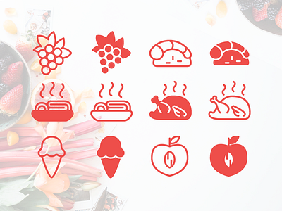 iOS line food Icons