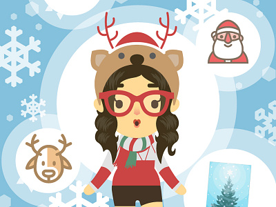 Christmas Vector Graphics And Icons avatar christmas cute free freebie graphics holidays icon icons line santa winter