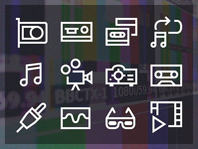 Windows 10 Video Production Vector Icons download free freebie glyph graphics icon icons line svg vector video windows