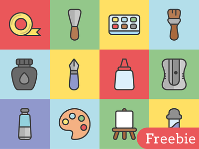 Free Art Tools Vector Icons