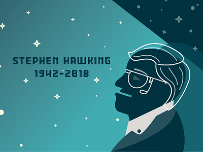 Thank you Stephen Hawking astronomy free freebie icon icons memory physics rip space stars stephen hawking vector