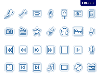 Free Wave Icon Pack download free freebie icon music png svg vector wave style 音乐