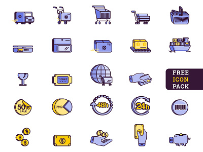 Dribble E Commerce Icons Free download for free e commerce shop editable file freebie icon payment method png svg vector 交货