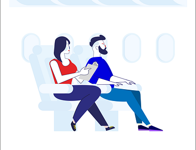 Trendy Travelling Scene Illustration - Work In Progress flat flat design flat icon flat illustration flat style graphic design scenes vector плоский дизайн 平面设计