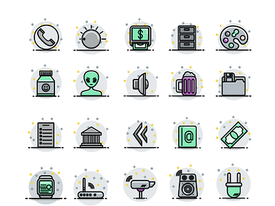 Color Fill Icon Set - WIP