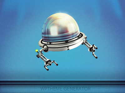 WP Theme Generator logo spaceship