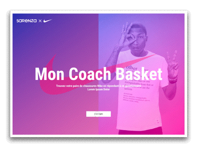 My coach Nike interface animation