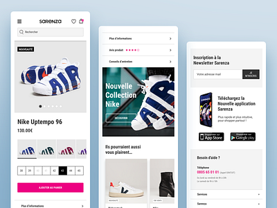 Product Page Shoes Shop (mobile version)