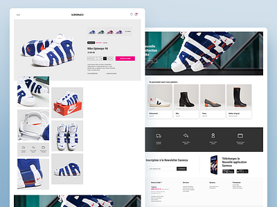 Product Page Shoes Shop (desktop version) application design e commerce interface iphone mobile product page shoes ui ux