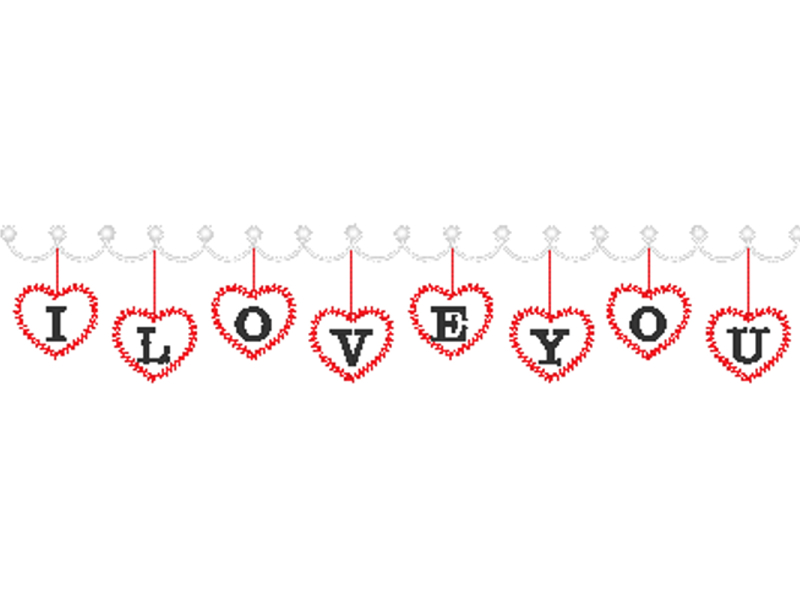 I love you embroidery designs by Hayet Saidi (79) on Dribbble