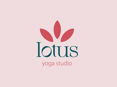 Lotus Yoga Studio | Logo design branding design fitness graphic design health illustration logo logo design pink yoga yoga studio