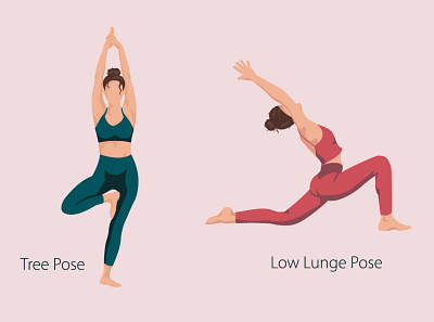 Yoga pose | Faceless style design faceless fitness girl graphic design health illustration vector woman yoga yoga studio