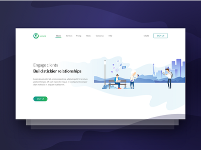 NEG - Landing page design finance planning landing page saving services ui ux