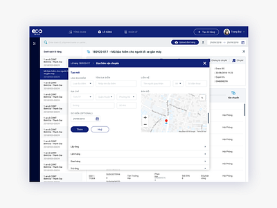 EcoTruck - Internal Portal add new dashboard ecotruck location logistic map portal transport uidesign