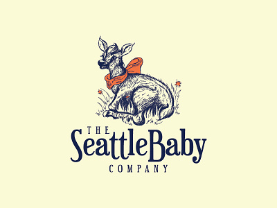 Baby Elk baby baby product cute elk illustration logo logo design luxury