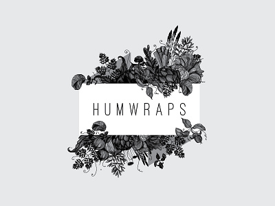 Humwraps design detailed drink food fruit handcrafted illustration logo vegetables wrapping cloth