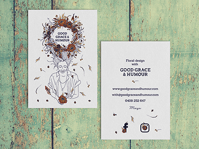 Good Grace & Humour business cards