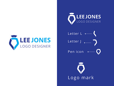 LJ logo, Letter logo 3d attractive logo design graphic design illustration logo logo design motion graphics ui unique logo design