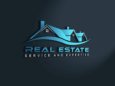 Professional real estate business logo design 3d attractive logo design graphic design illustration logo logo design motion graphics ui unique logo design