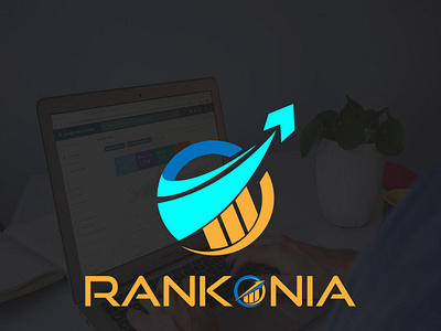 Rankonia logo Design 3d attractive logo branding design graphic design illustration logo logo design motion graphics ui unique logo design