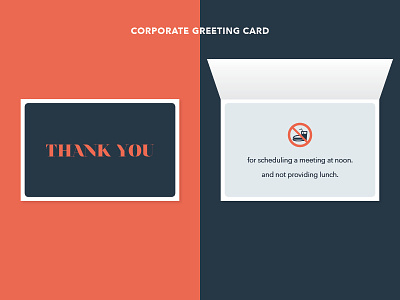 "Thank You" Corporate Greeting Card corporate greeting card first shot
