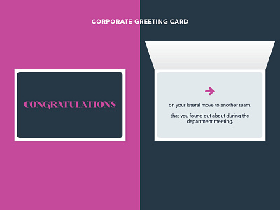 "Congratulations" Corporate Greeting Card corporate greeting card