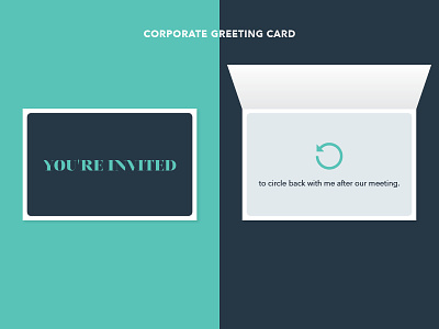 "Invitation" Corporate Greeting Card corporate greeting card