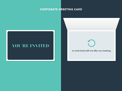 "Invitation" Corporate Greeting Card