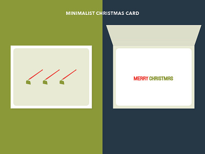 Minimalist Christmas Card card christmas card holiday card minimalist riddle