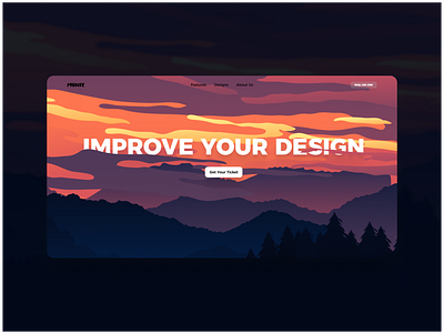 Monte - Graphic Design Agency agency agency design blue design help improve improvement internet online orange sunset template ui website website design website template