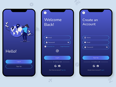 Travel App UI Design